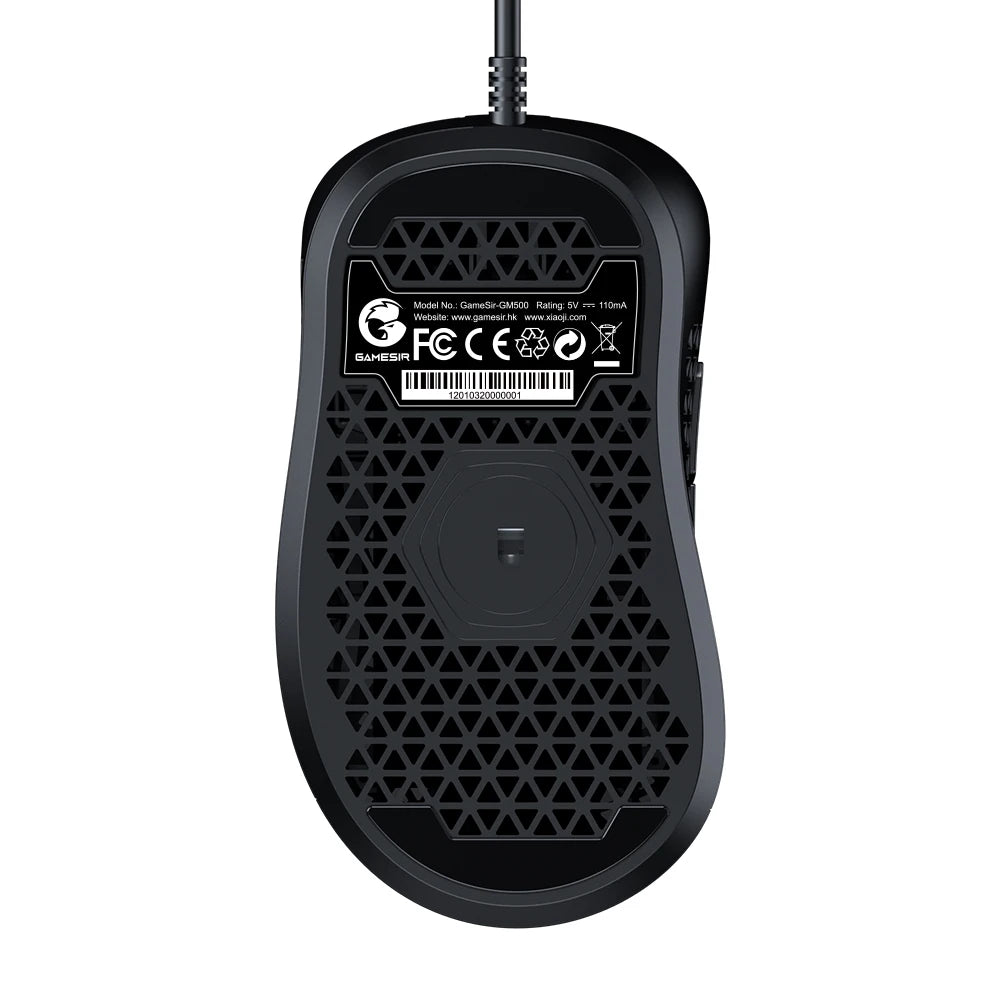 GameSir GM500 Wired Gaming Mouse Super Lightweight PC Mouse with PMW33600 optical sensor 12000 DPI
