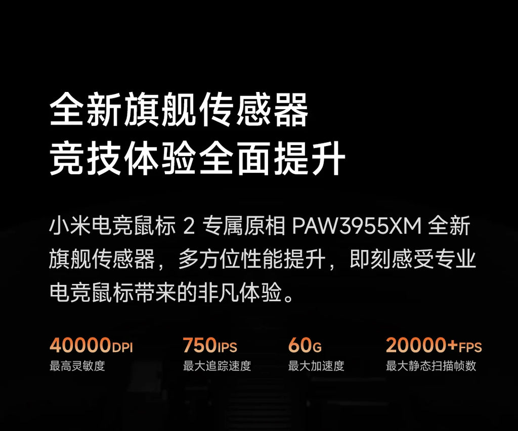 Xiaomi Gaming Mouse 2 Wireless Bluetooth 3-Mode Mouse  Major Game Mouse Laptop Notebook Office Game Portable 5-Speed Dpi Gift