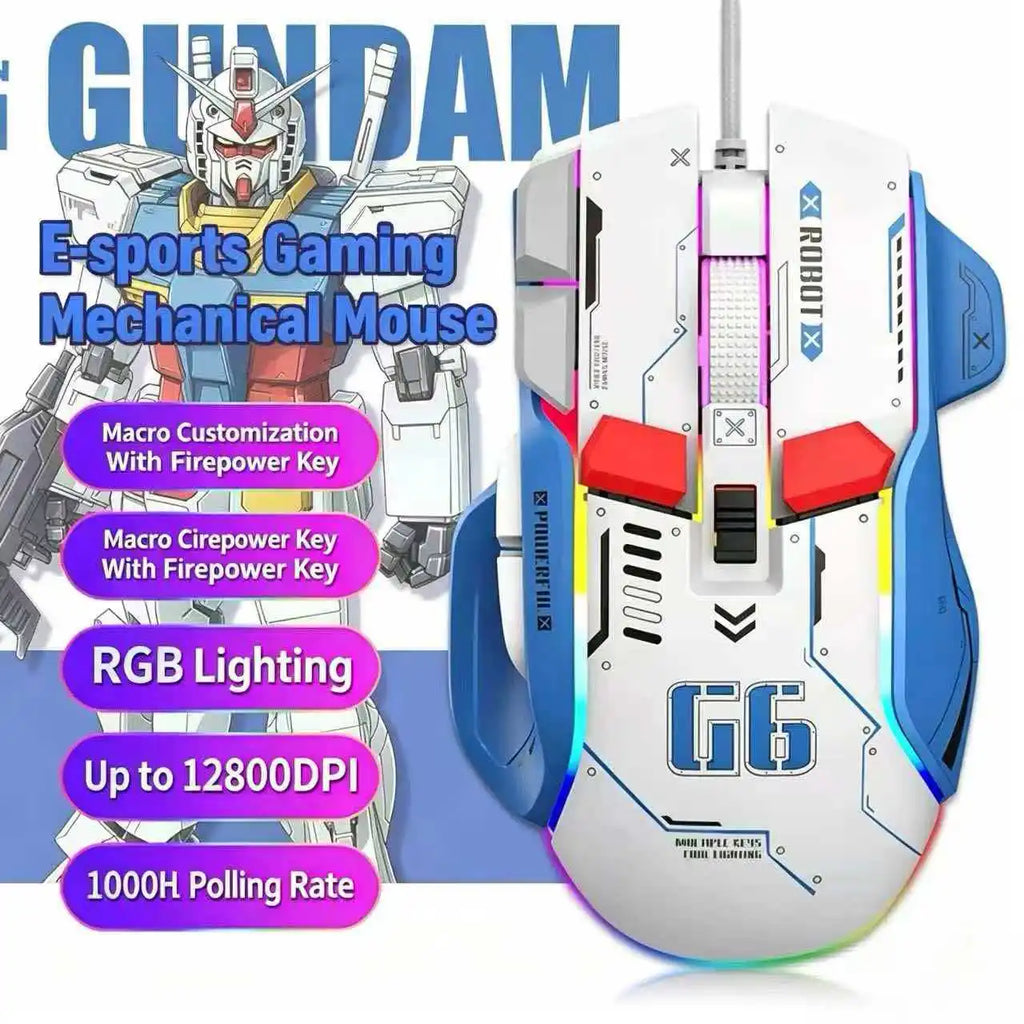 Gaming Mouse Wired RGB Macro-programmable Ergonomic design superior for Gaming and Work