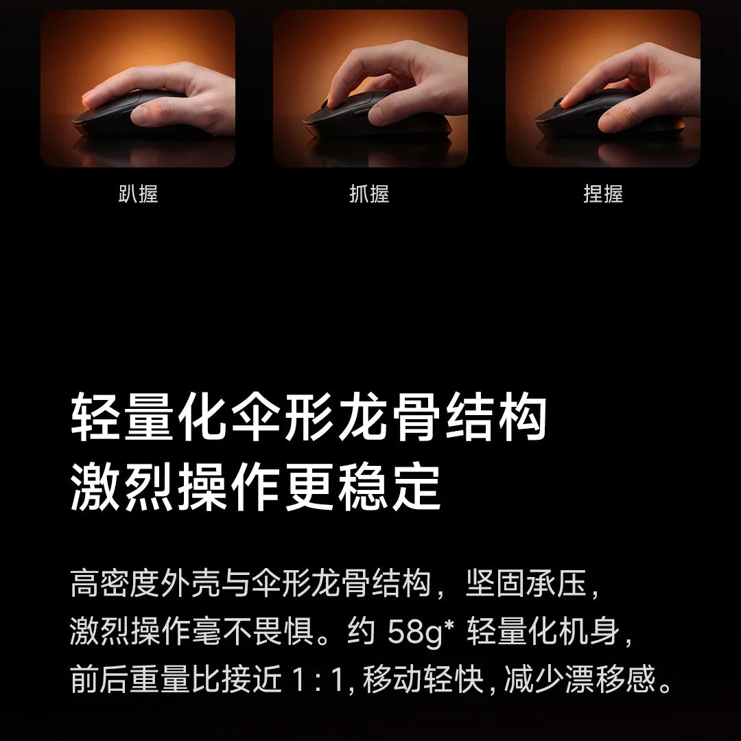 Xiaomi Gaming Mouse 2 Wireless Bluetooth 3-Mode Mouse  Major Game Mouse Laptop Notebook Office Game Portable 5-Speed Dpi Gift