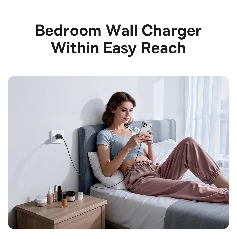Baseus USB Type C Charger 20W Portable USB C Charger Support Type C PD Fast Charging For iPhone 15 14 13 12 Pro Max 11 X 8 Plus
