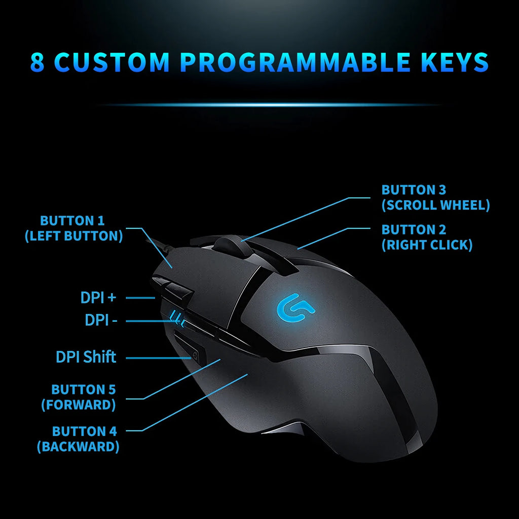 Logitech G402/G305 Wireless gaming mouse,power-saving, portable,lightweight,low-latency for e-sports, suitable for PUBG and MOBA