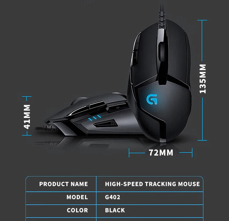 Logitech G402/G305 Wireless gaming mouse,power-saving, portable,lightweight,low-latency for e-sports, suitable for PUBG and MOBA