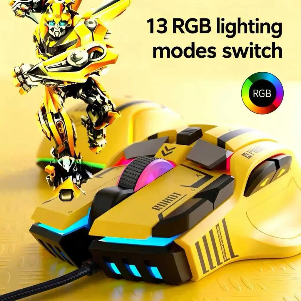 Gaming Mouse Wired RGB Macro-programmable Ergonomic design superior for Gaming and Work