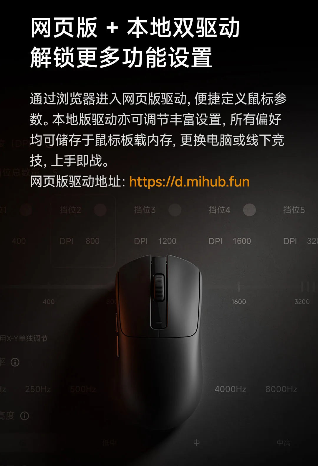Xiaomi Gaming Mouse 2 Wireless Bluetooth 3-Mode Mouse  Major Game Mouse Laptop Notebook Office Game Portable 5-Speed Dpi Gift